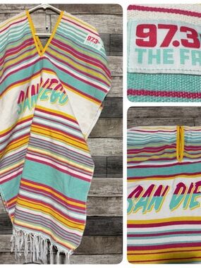San Diego Padres MLB Poncho Giveaway One Size Striped 97.3 Fm The Fan